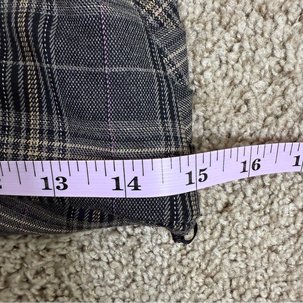 Black Halo One Shoulder Plaid Mini Jackie Dress Size 2 Multi Color PTP: 15” - Picture 15 of 16